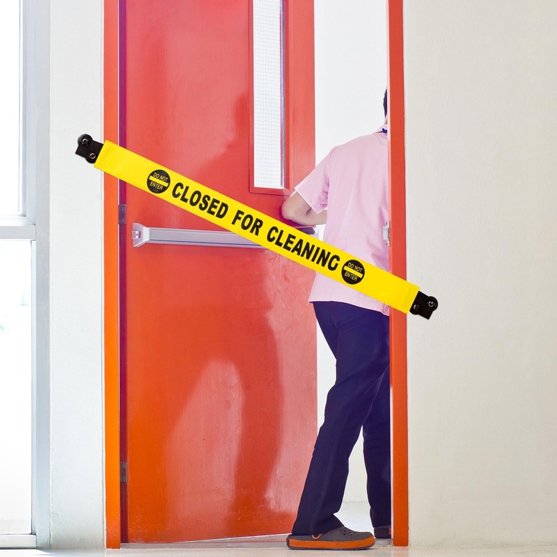 Barydat 2 Pcs Restroom Closed for Cleaning Sign with Magnetic