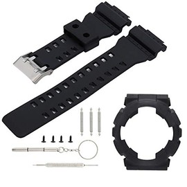 Correa de Reloj de Hombre, Pulsera de Repuesto de Correa de Reloj de Silicona con Caja de Reloj Compatible con G Shock Ga110/100