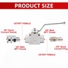 Toolly High Pressure Washer Ball Valve Kit, 3/8 Inch Quick