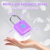 Anweller Fingerprint Padlock with Fingerprint Small for Gym, Office, Home,