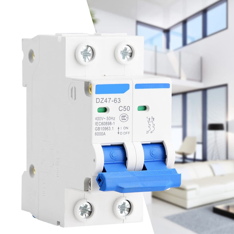 AC 400 V Circuit Breaker DIN Rail 50 A 2P