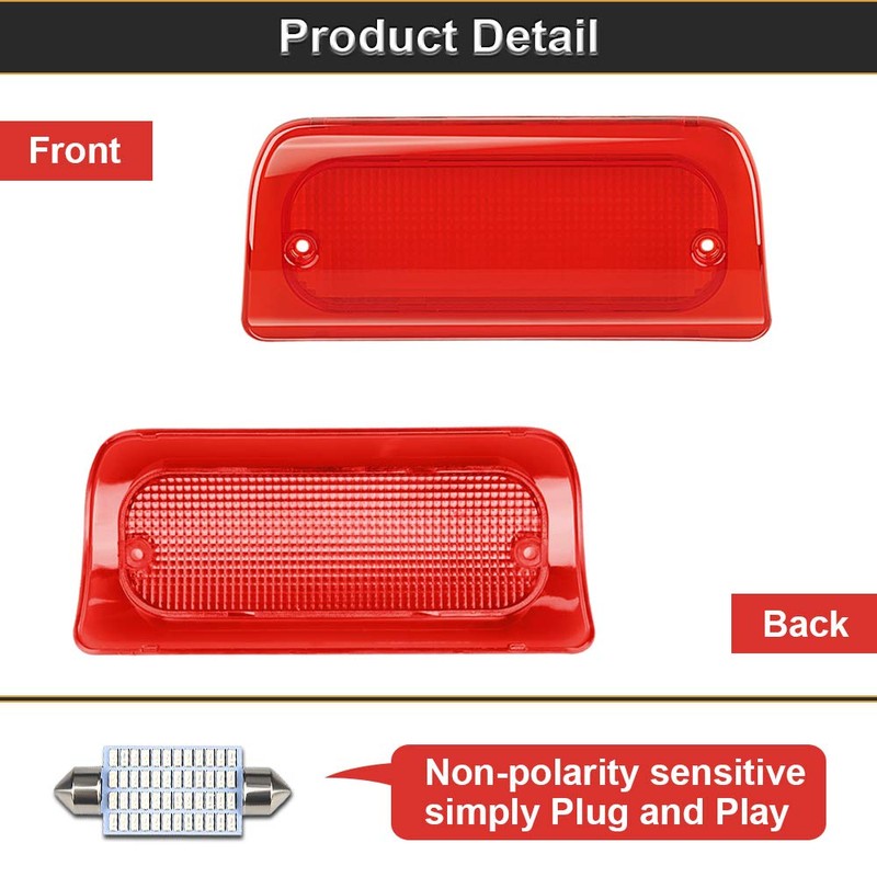 Urite2GO 3rd Third Brake Light Red Lens Extended Cab Only