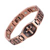 Jecanori Pure Copper Bracelet for Men, Ultra Strength Magnetic Cross Bracelets for Men, Mens Copper Cross Bracelet, Jewelry Gift with Sizing Tool
