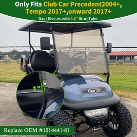 Cartalia Windshield Retaining Clips Kit with Screw Bolts for Club Car Precedent 2004-Up, Tempo 2017-Up, Onward 2017-Up, Golf Cart Windshield Mounting Sash Clips Replacement Fit 1"x1" Front Struts Rail