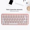 Ajazz Wireless Keyboard Bluetooth 84 Keys Retro Round Keycap Gaming