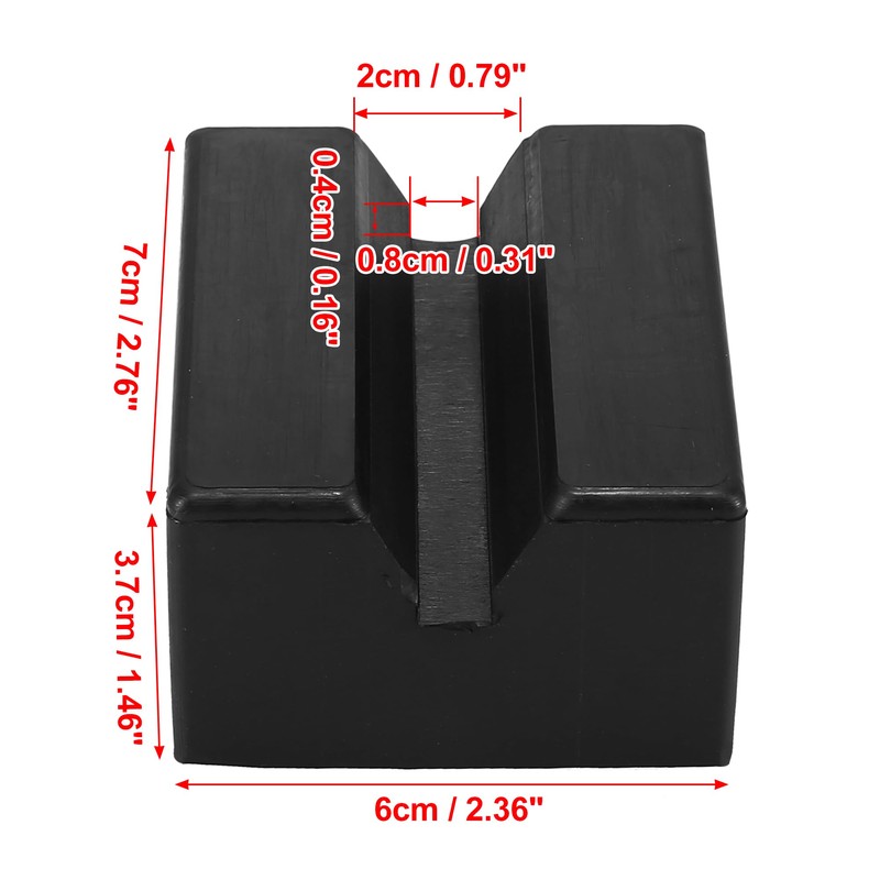 X AUTOHAUX Car Jack Pad Slotted Puck Support Frame Rail