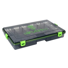 Gunki Waterproof Box L 35.5 x 23 x 5 cm – Artificial Bait Box for Predator Bait, Bait Box for Spin Fishing, Tackle Box for Predator Fishing, Accessory Box for Spinning Bait