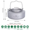 Boundless Voyage Titanium Kettle 700ml/1.0L with Folding Handle & Filter