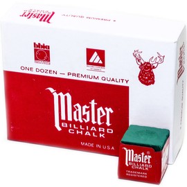 Imperial Master Billiard/Pool Cue Chalk Box, 12 Cubes, Spruce