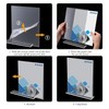 2 Pieces Table Stand, Acrylic Photo Stand, Vertical Desktop Stand,