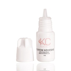 KC Republic Eyebrow Extensions Kit with 1 x Trays of Mink Eyebrows in Dark Brown Comes on Mixed Length Trays 5-8 Mm Mix, Eyebrow Extension Glue Clear & Extension Tweezers by Kc Republic (Dark Brown, Blue Tweezer)