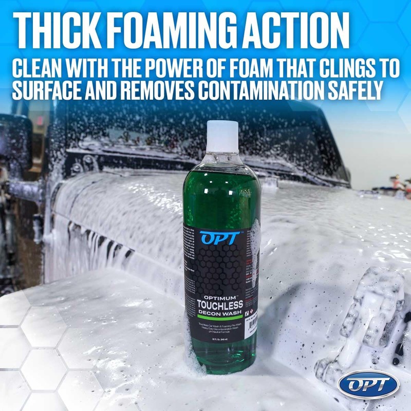 Optimum Touchless Decon Car Wash Soap – pH Neutral, Heavy
