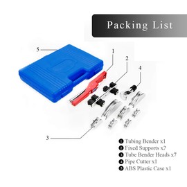 Tube Bender Kit Refrigeration Ratcheting Tubing benders Hand Tool 1/4 to 7/8 Inch Aluminium Alloy Replacement Head
