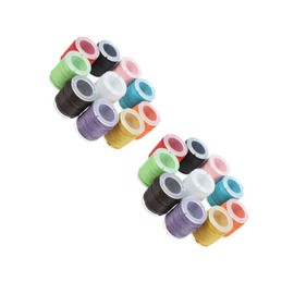 Angoily 20 pcs Waxed Cotton Cord Random Colors Durable DIY Bracelet Necklace Craft Making Jewelry Thread Random Color