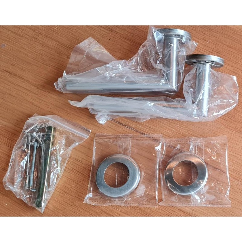 Lever Handle, 19mm Approved Bolt Through Lever Handle on Rose,