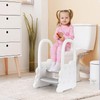 Step Stool for Toddlers with Handles, 2 Step Bathroom Stool