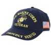 Eagle Emblems Marines Veteran Cap, Blue, Standard