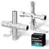 DURATECH 4 Way Sillcock Key Set, Utility Key, Multi-functional Water