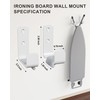 Ironing Board Holder 304 Stainless White, Ironing Board Hanger Y
