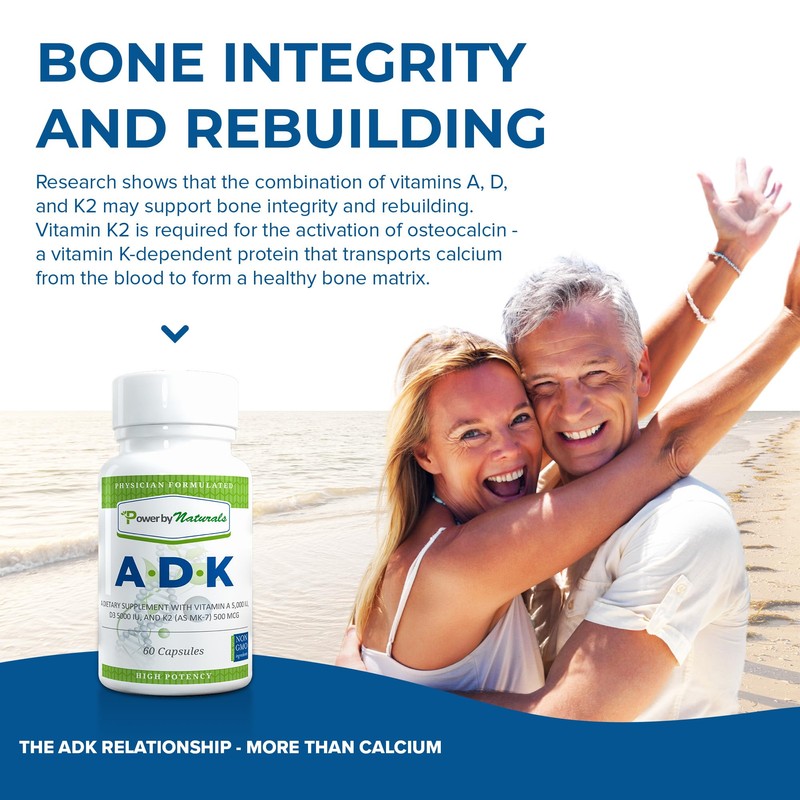 Power By Naturals ADK Vitamin Supplement - High Potency Blend