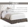 Elegant Comfort Leila Collection Multi-Ruffle Bed Skirt, 1500 Thread Count
