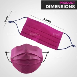 BLU HORN Face Mask XL(X-Large) Size, breathable, washable, reusable with multiple color options