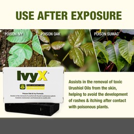 CoreTex Ivy X Post-Contact Poison Ivy Cleanser Soap Bar (Mini) - 1.1oz Bar of USA-Made Relief Soap to Remove the Itch Before it Starts - Also Works on Poison Oak & Sumac Oils