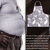 LOLOMLO Oversize Canvas Cotton Apron, Extra Large Aprons with 2