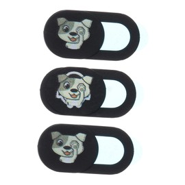 Angoily 3PCS Cartoon Dog Pattern Webcam Cover Slide Blocker for Laptop and Tablet Anti-Peeping Privacy Protector Suitable for Computers and Smartphones