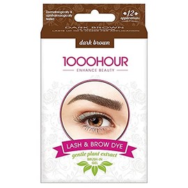 1000 HOUR Plant Based Lash and Brow Dye Kit - Dark Brown