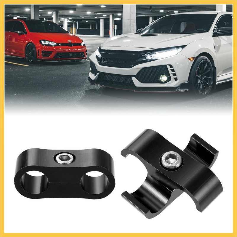 REPAIROCK 3pcs AN4 Car Hose Separator Clamp Fuel Line Connector