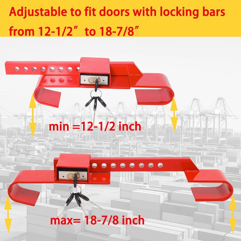 Heavy Duty Steel Cargo Door Lock/Standard Shipping Container Lock with