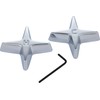 Master Plumber 513, Faucet Handle Set, Universal Fit, Cross Handle,
