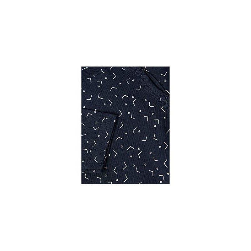 NAME IT Baby Boys Onesie in Grey Organic Cotton, Blue