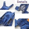 MEETCARE Dog Clothes Denim Overalls for Small Medium Dogs Cats