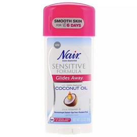 Nair Hair Remover Sensitive Formula with Natural Coconut Oil & Vitamin E 3.3 oz