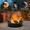 36-Inch Smokeless Fire Pit Ring, Easy 8-Piece Iron Sheet Assembly,