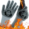 UBeesize Lengthen BBQ Gloves (Bear Paw), 1472°F Heat Resistant Grill