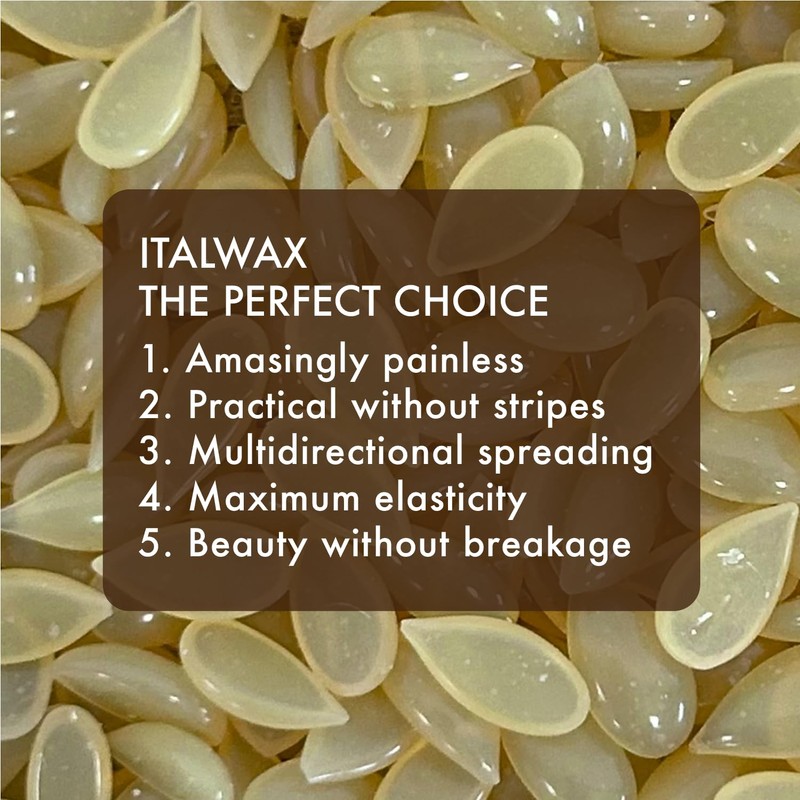 Italwax Natural - 1kg / 2.2lb - Hard wax beads