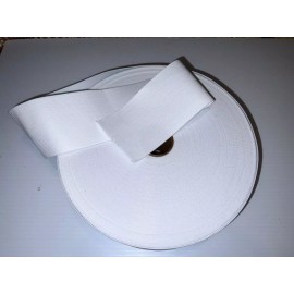 Unbranded 3 inch / 7.6cm wide - rigid White Waistband Elastic Band Trim SOLD BY THE YARD