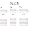 5 Gram Sample Pots, 5 Pcs Plastic Travel Pots for