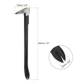 sourcing map Nail Puller Cat Paw Pry Bar 12" Length CR-V Molding Pry Bars with Double Claw End Crowbar for Prying and Pulling