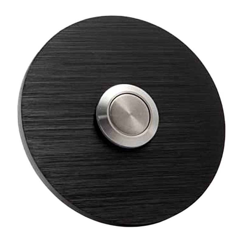 MSH Modern Stainless Hardware C1 Black Doorbell, C- Series Doorbell