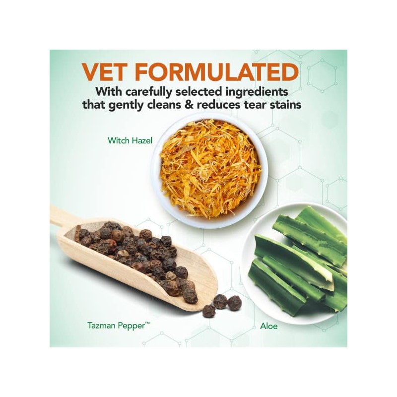 Vet's Best Natural eye cleansing wipes for dogs - 100