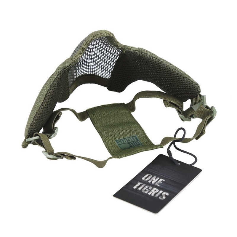 OneTigris Foldable Half Face Mask Mesh Mask for Airsoft Paintball