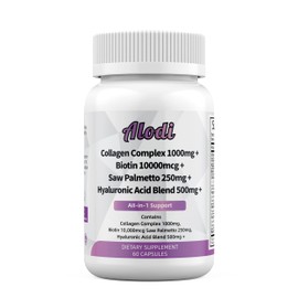 Super Collagen Blend - Biotin, Keratin, Saw Palmetto, Hyaluronic + Folic Acid, Pumpkin Seed MSM Bovine + Packed with Vitamin C & E -Advanced Peptides for Hair Skin & Nails for Men & Women - Lab Tested
