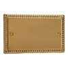 Varilight Double Blank Plate Classic Georgian Brass