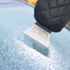 traderplus Waterproof Ice Scraper Mitten Snow Remover Glove with Lined