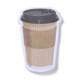 Airssory 20 Book 83x54mm Latte Coffee Cup Paper Sticky Notes Creative Imitation Drink Memo Pads Label for Office School Reading Book Kitchen 30 Sheets/Book