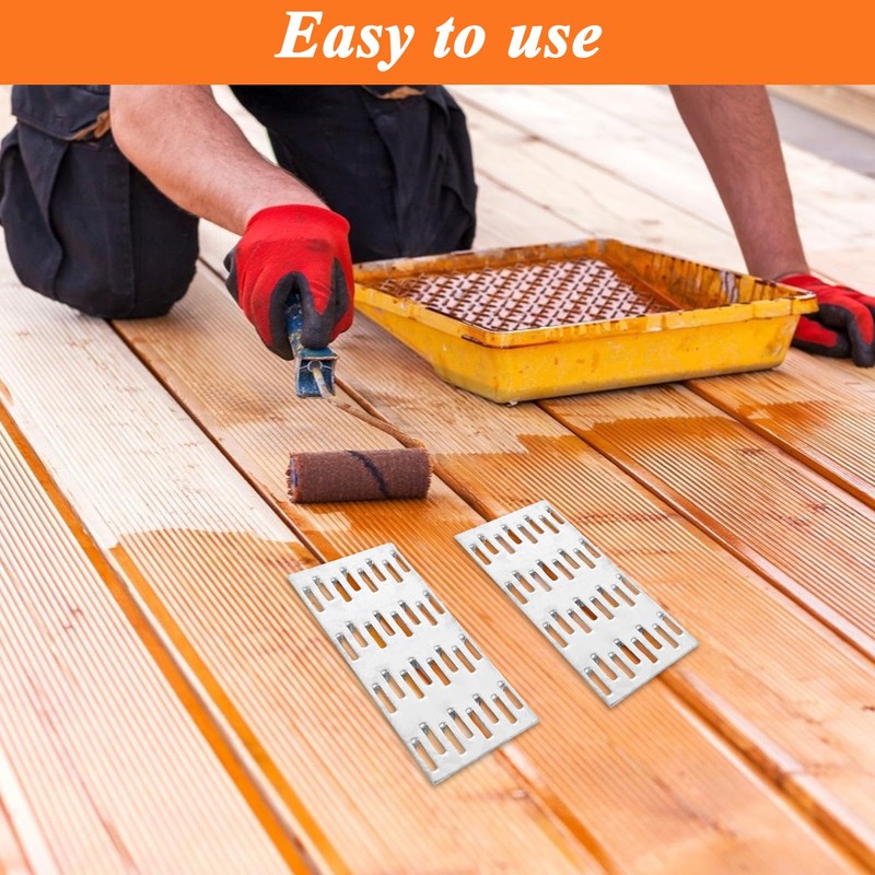EATHEATY 100 Pack Truss Plate, 4" x 2" Pronged Truss